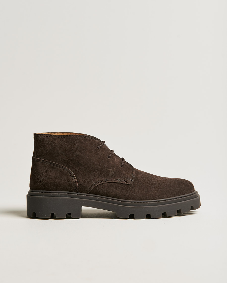 Herren | Tod's Heavy Winter Boots Dark Brown Suede | Tod's | Heavy Winter Boots Dark Brown Suede