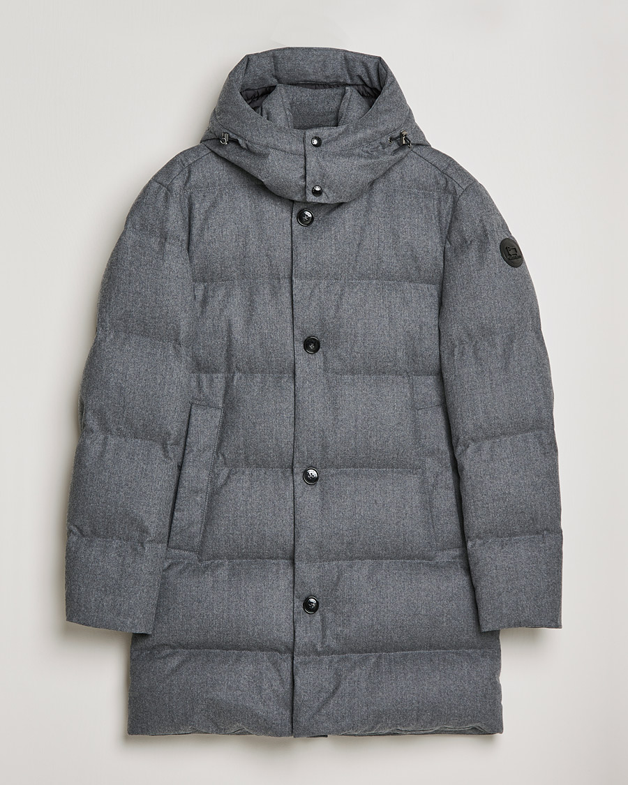 Herren | Jacken | Woolrich | Luxe Long Parka Medium Grey Melange