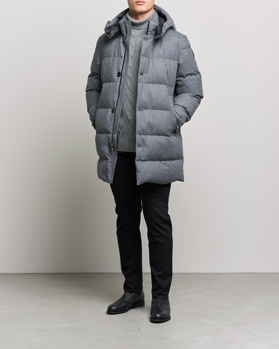 Herren | Jacken | Woolrich | Luxe Long Parka Medium Grey Melange