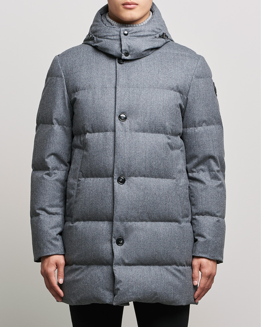 Herren | Jacken | Woolrich | Luxe Long Parka Medium Grey Melange