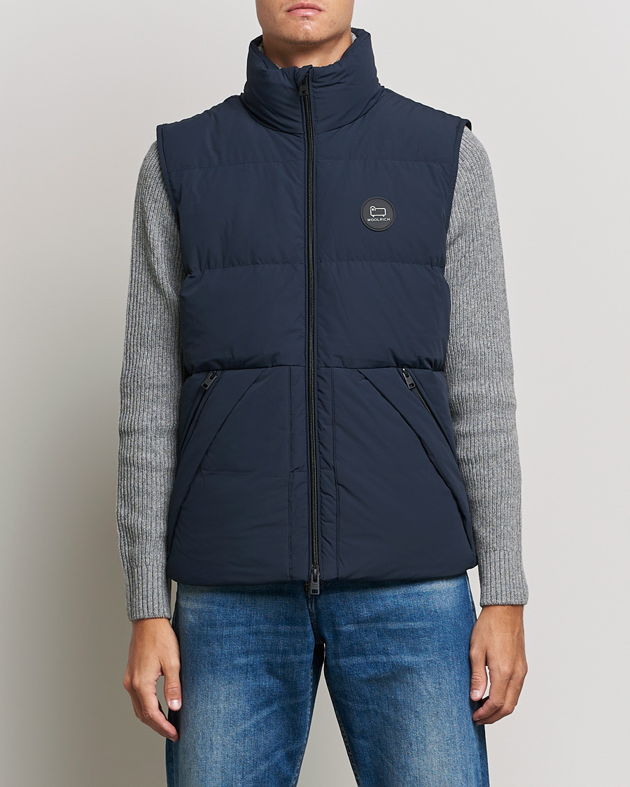 Herren | Jacken | Woolrich | Sierra Supreme Vest Melton Blue