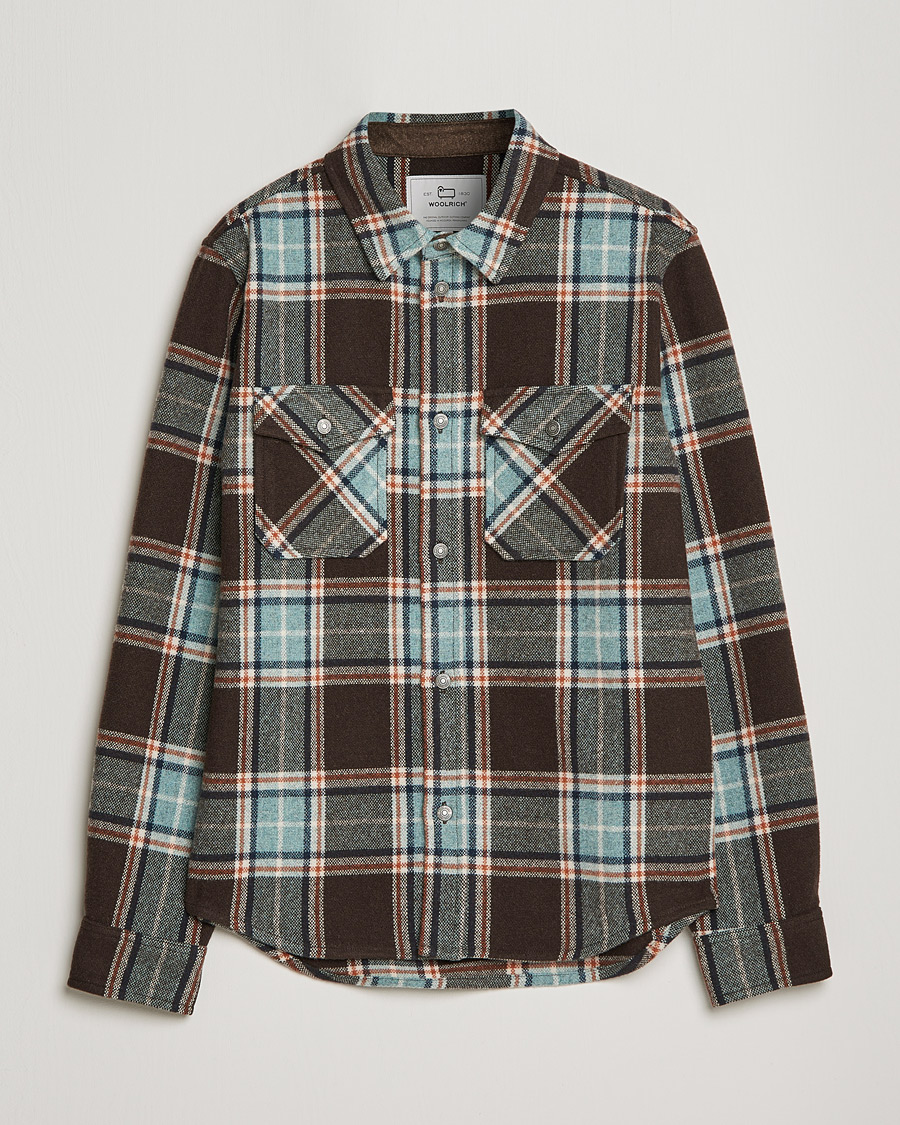 Herren | Hemden | Woolrich | Alaskan Melton Wool Overshirt Desert Check