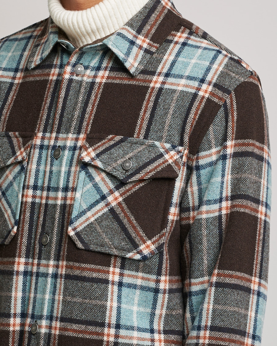 Herren | Hemden | Woolrich | Alaskan Melton Wool Overshirt Desert Check