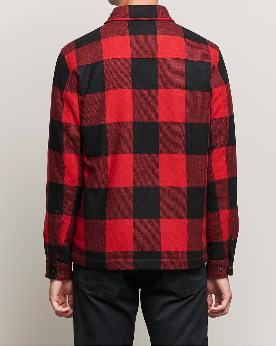 Herren | Hemden | Woolrich | Alaskan Wool Padded Overshirt Red Buffalo