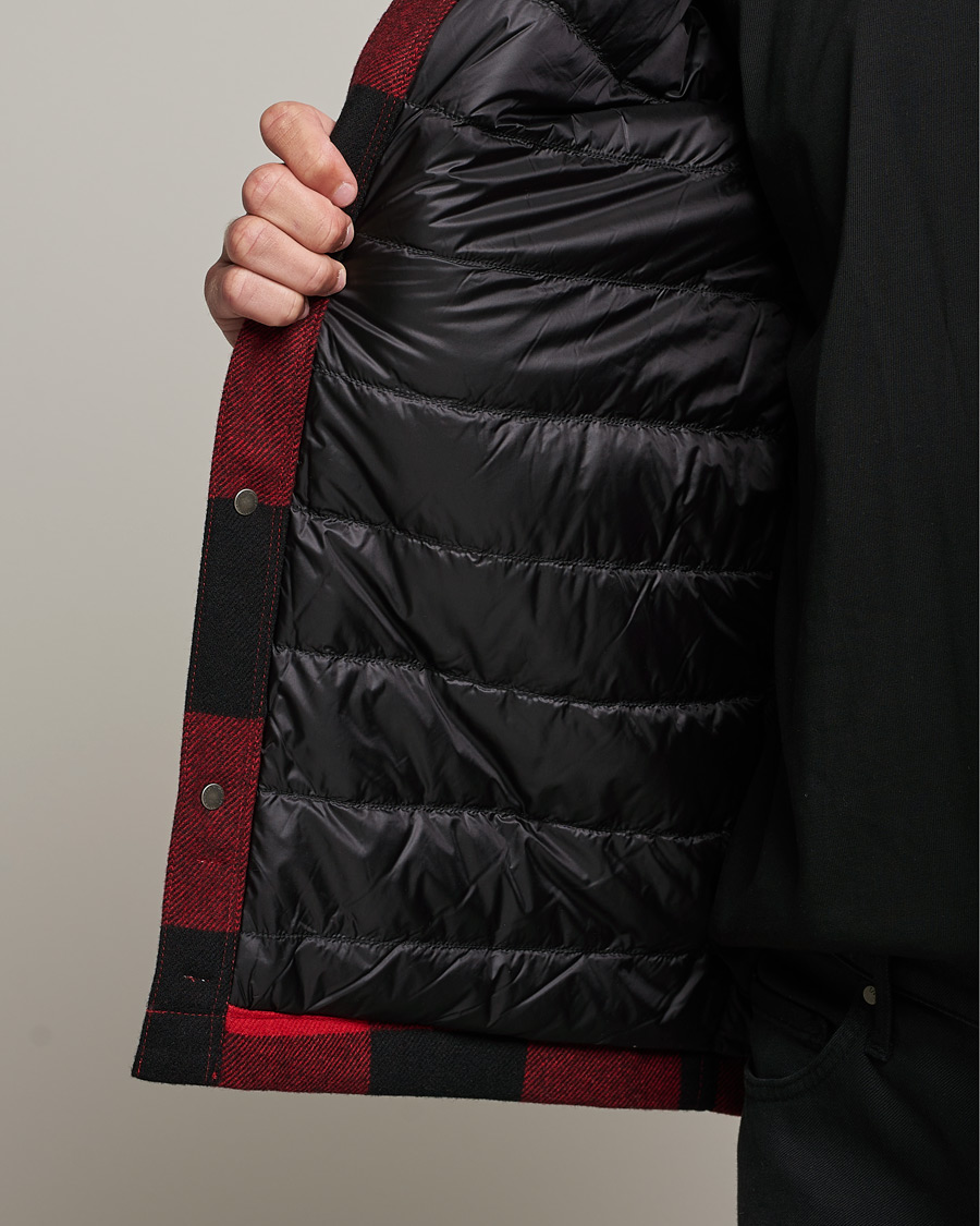Herren | Hemden | Woolrich | Alaskan Wool Padded Overshirt Red Buffalo
