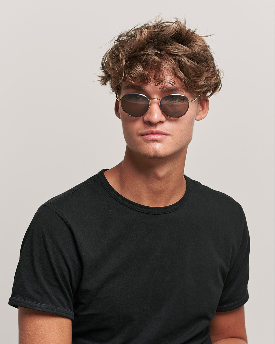 Herren | Thom Browne | Thom Browne | TB-S119 Sunglasses Navy/White Gold
