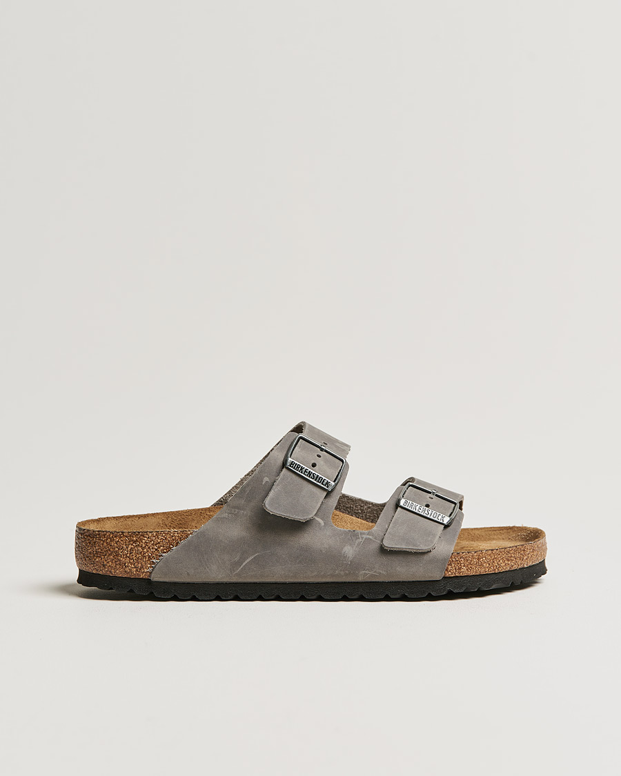 Herren | BIRKENSTOCK Arizona Soft Footbed Iron Oiled Leather | BIRKENSTOCK | Arizona Soft Footbed Iron Oiled Leather