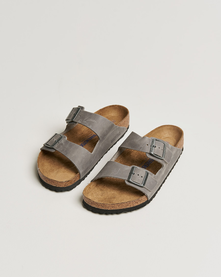 Herren | BIRKENSTOCK Arizona Soft Footbed Iron Oiled Leather | BIRKENSTOCK | Arizona Soft Footbed Iron Oiled Leather