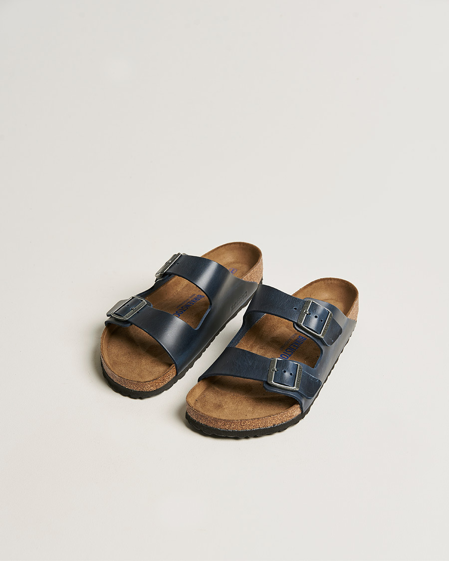 Herren | BIRKENSTOCK Arizona Soft Footbed Blue Oiled Leather | BIRKENSTOCK | Arizona Soft Footbed Blue Oiled Leather