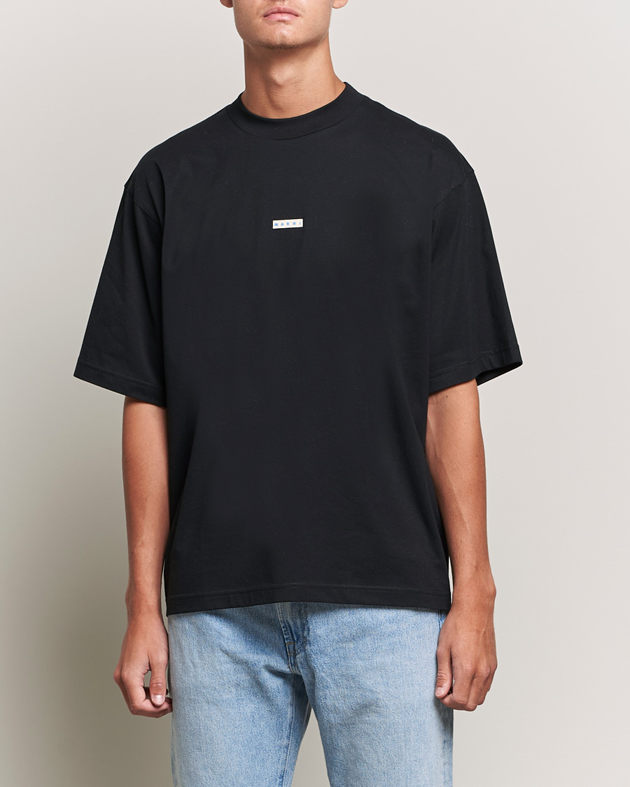 Herren | T-Shirts | Marni | Logo Applied T-Shirt Black