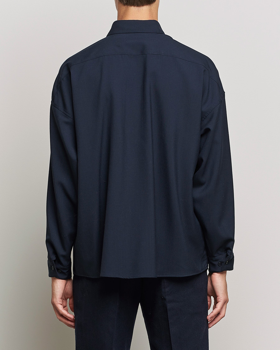 Herren | Hemden | Marni | Tropical Wool Oversize Shirt Blublack