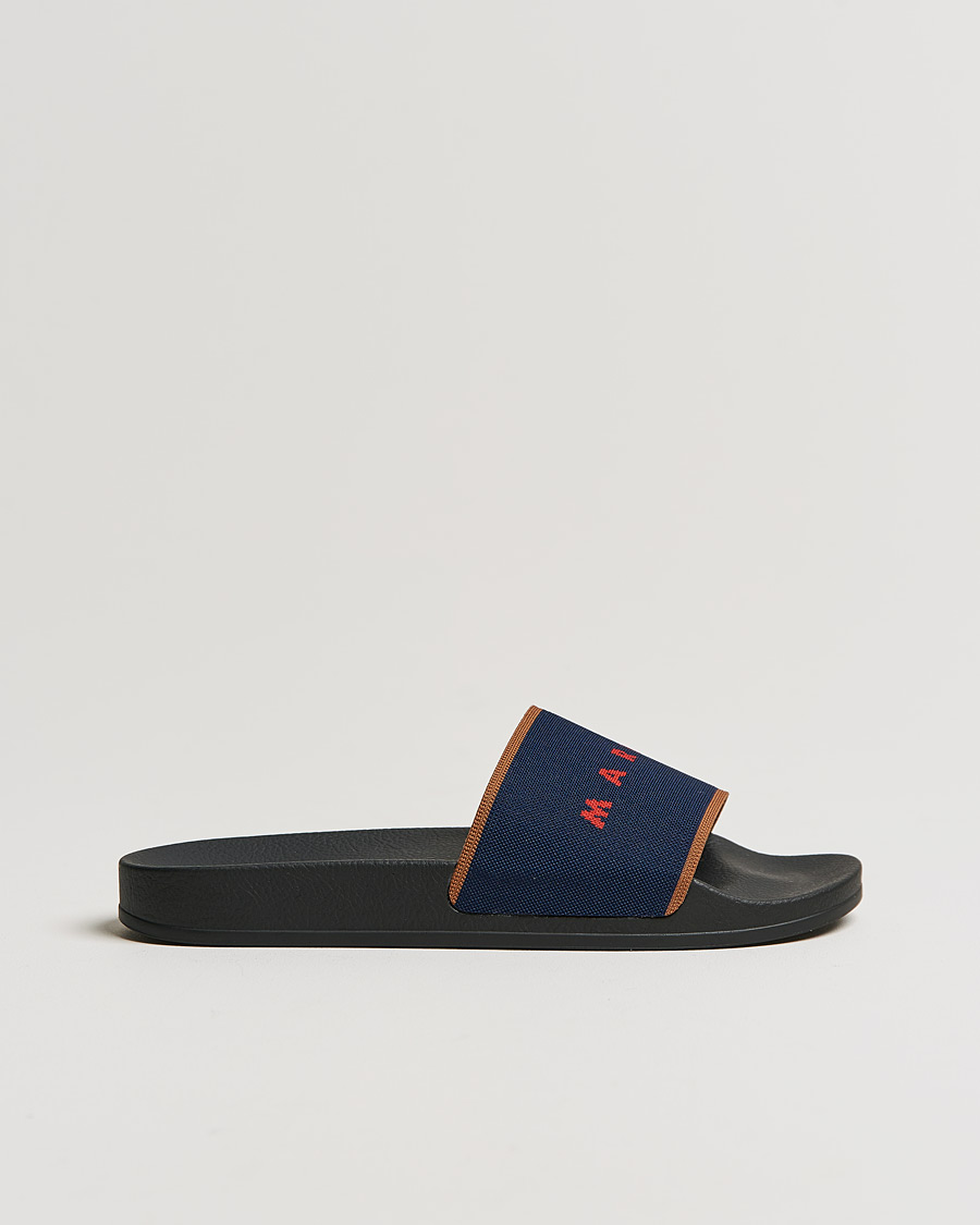 Herren | Marni Knit Slides Navy | Marni | Knit Slides Navy