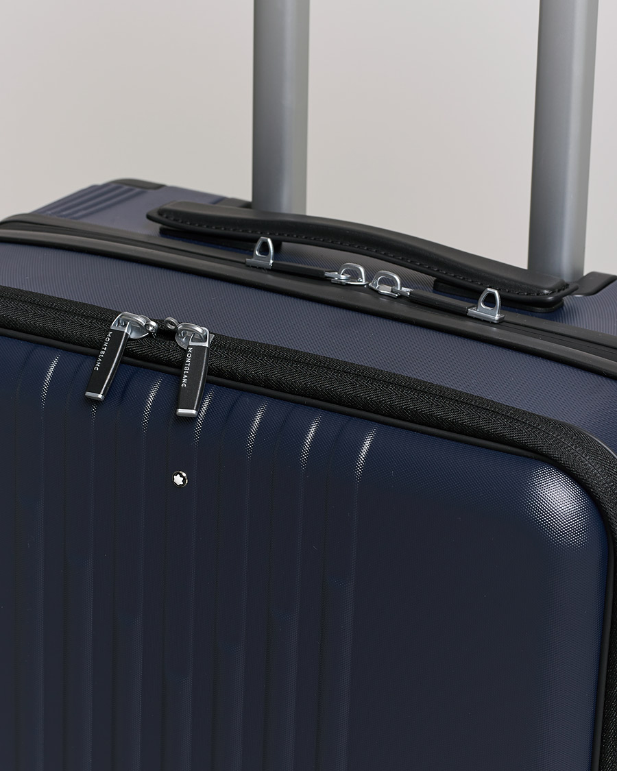 Herren | Montblanc Trolley Cabin w. Pocket 4 Wheels Blue | Montblanc | Trolley Cabin w. Pocket 4 Wheels Blue