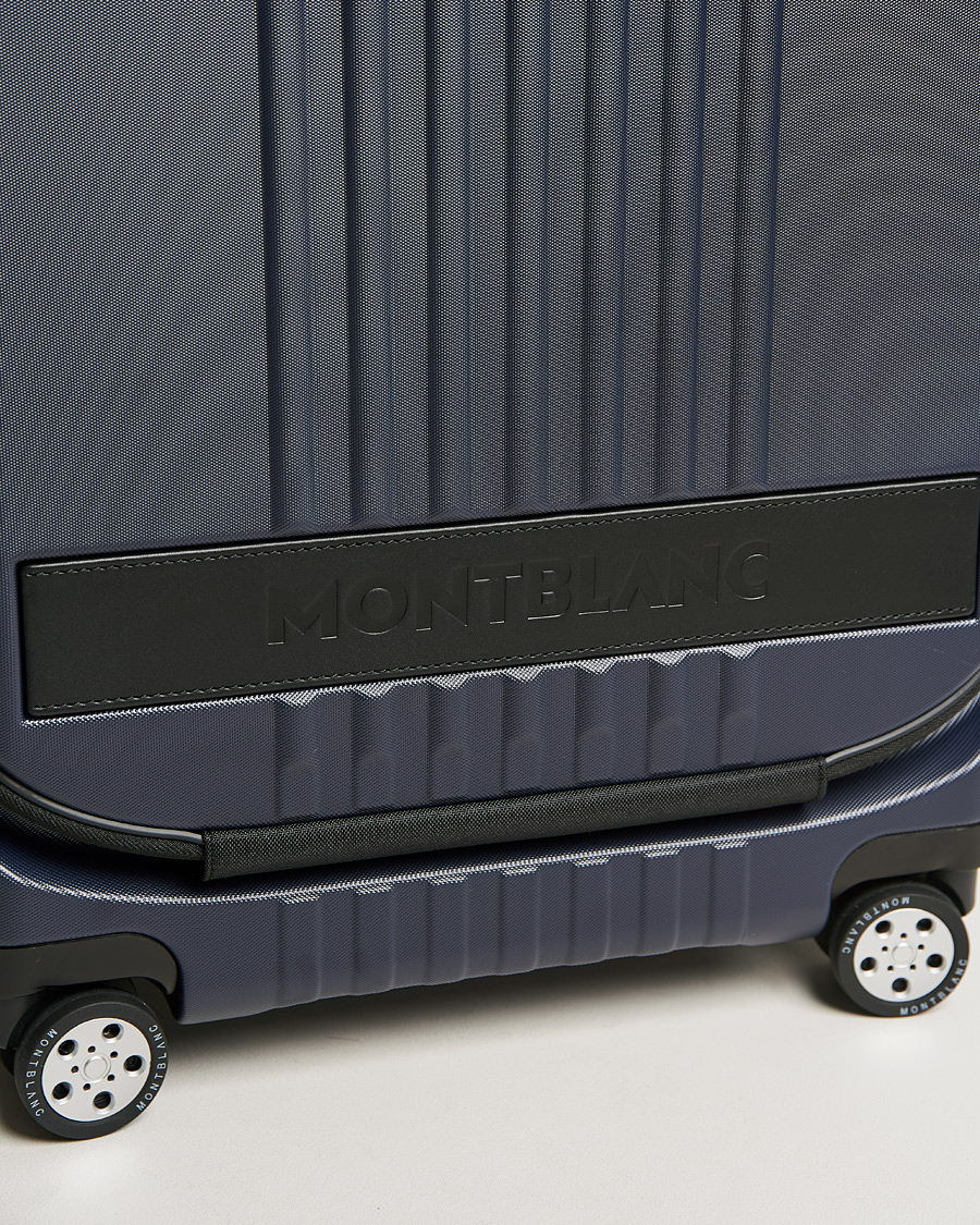 Herren | Montblanc Trolley Cabin w. Pocket 4 Wheels Blue | Montblanc | Trolley Cabin w. Pocket 4 Wheels Blue