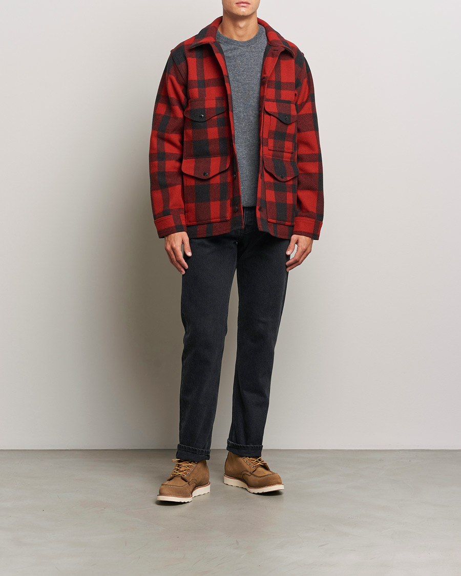Herren | Jacken | Filson | Mackinaw Wool Cruiser Red/Black Plaid