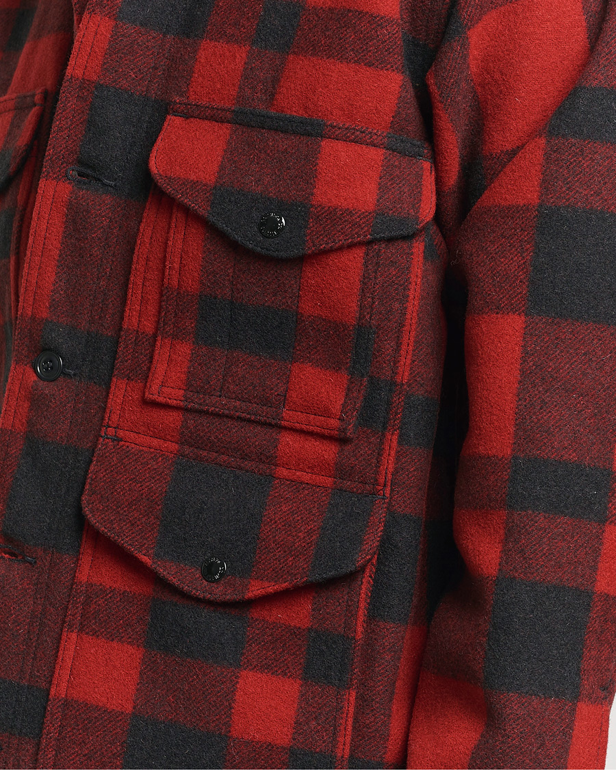Herren | Jacken | Filson | Mackinaw Wool Cruiser Red/Black Plaid