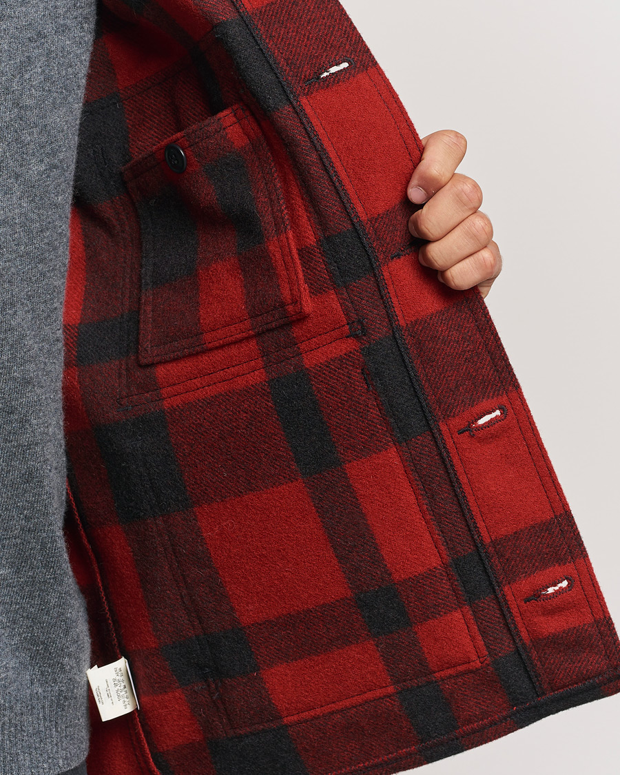 Herren | Jacken | Filson | Mackinaw Wool Cruiser Red/Black Plaid