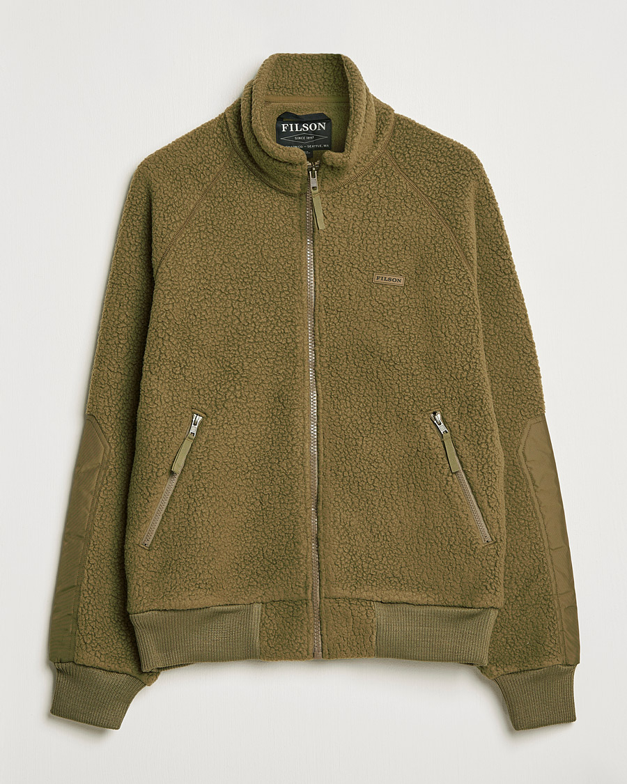 Herren | Pullover | Filson | Sherpa Fleece Jacket Marsh Olive