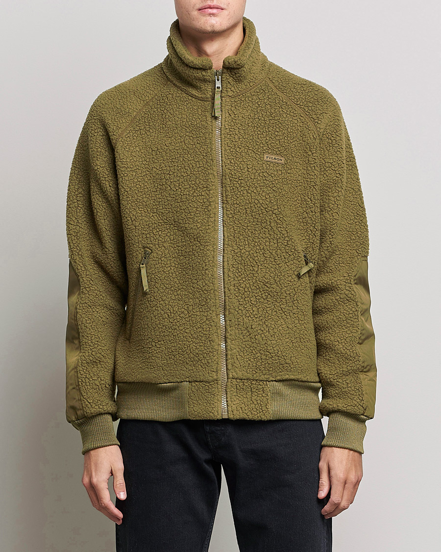 Herren | Pullover | Filson | Sherpa Fleece Jacket Marsh Olive
