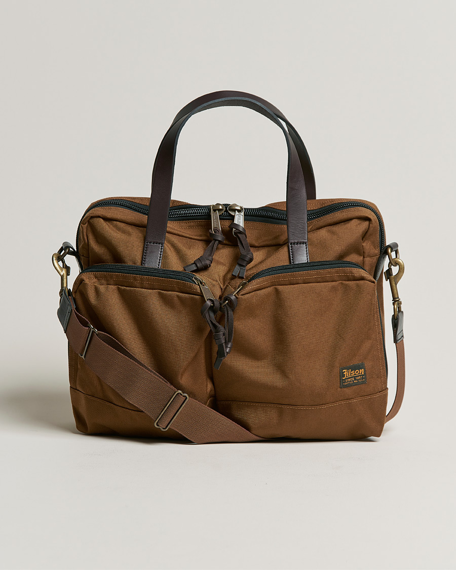 Herren | Filson Dryden Cordura Nylon Briefcase Whiskey | Filson | Dryden Cordura Nylon Briefcase Whiskey