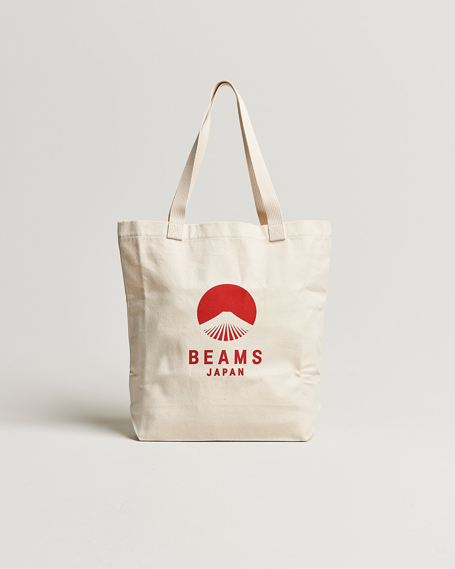 Herren | Beams Japan x Evergreen Works Tote Bag White/Red | Beams Japan | x Evergreen Works Tote Bag White/Red