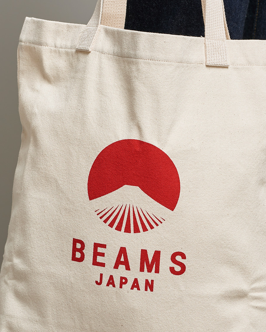Herren | Beams Japan x Evergreen Works Tote Bag White/Red | Beams Japan | x Evergreen Works Tote Bag White/Red