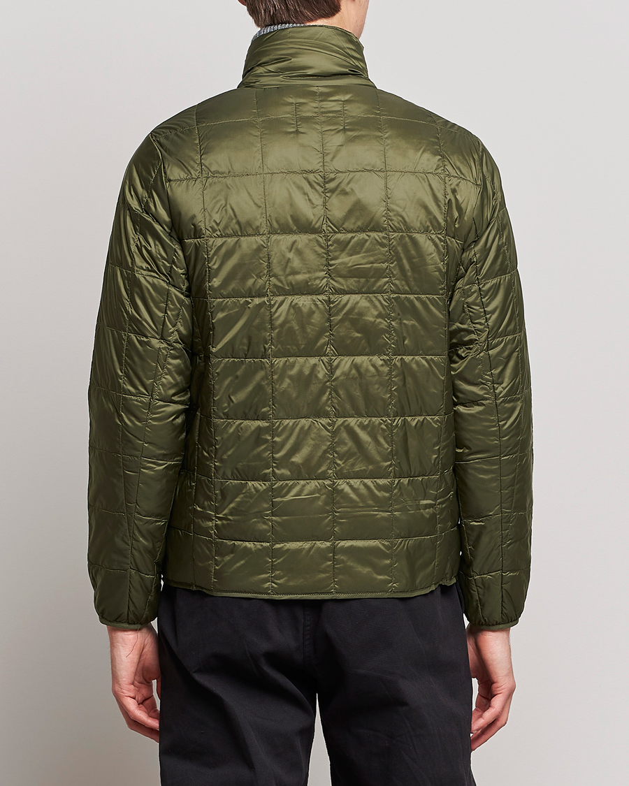 Herren | Jacken | TAION | High Neck Full Zip Lightweight Down Jacket Dark Olive