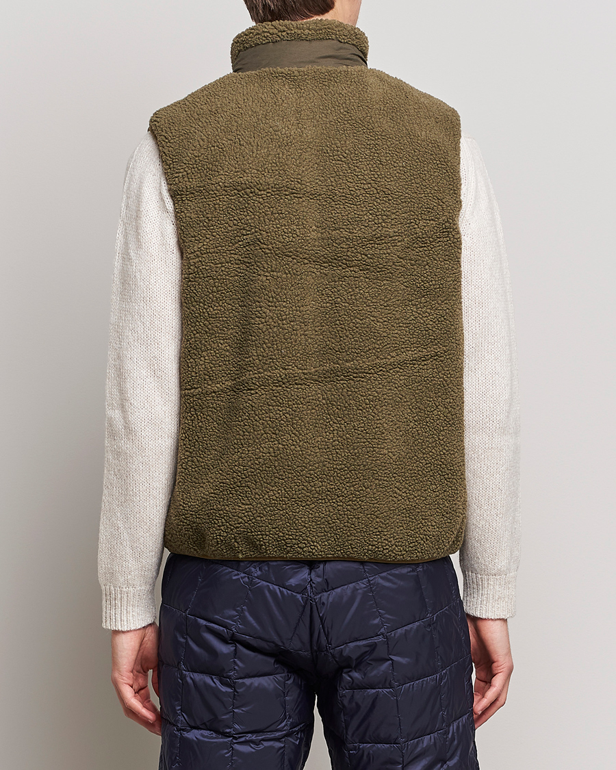 Herren | Jacken | TAION | Reversible Fleece Vest Olive/Dark Olive