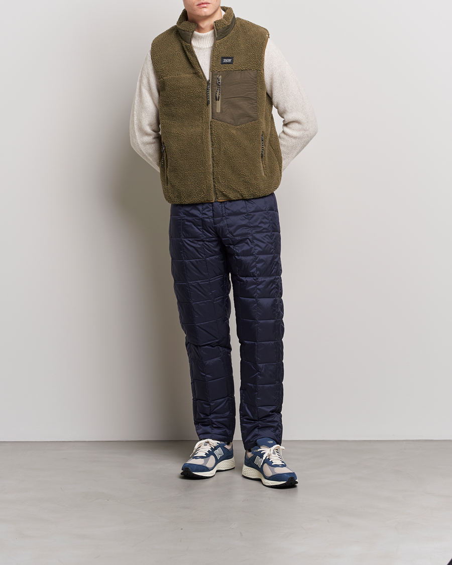 Herren | Jacken | TAION | Reversible Fleece Vest Olive/Dark Olive