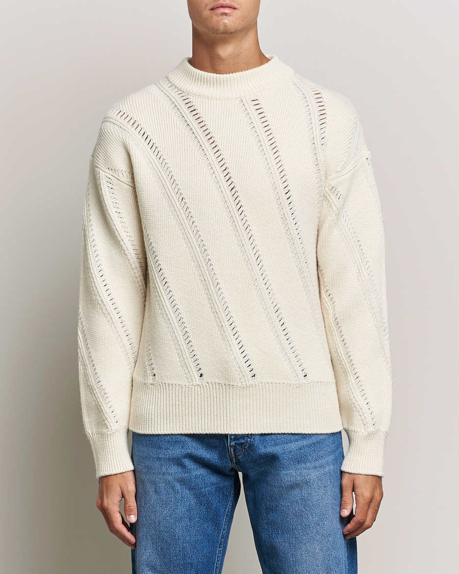 Herren | Pullover | Sunflower | Pietro Knitted Sweater Off White