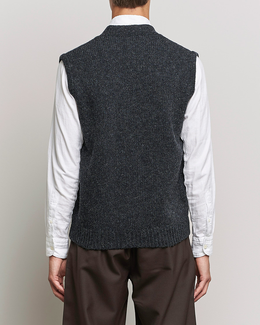 Herren | Pullover | Sunflower | Steven Knit Vest Dark Grey