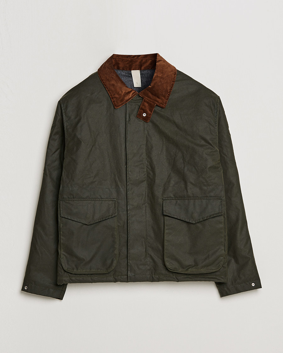 Herren | Jacken | Sunflower | Waxed Short Jacket Dark Olive