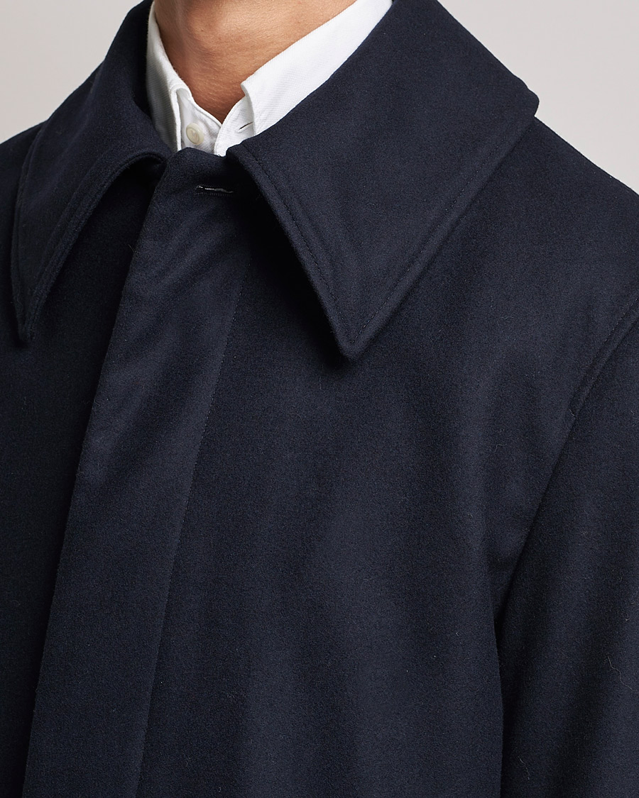 Herren | Jacken | Sunflower | Heavy Wool Winter Coat Dark Navy