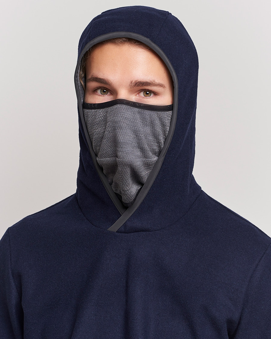 Herren | Pullover | SEASE | Drone Wool/Jersey Hood Navy