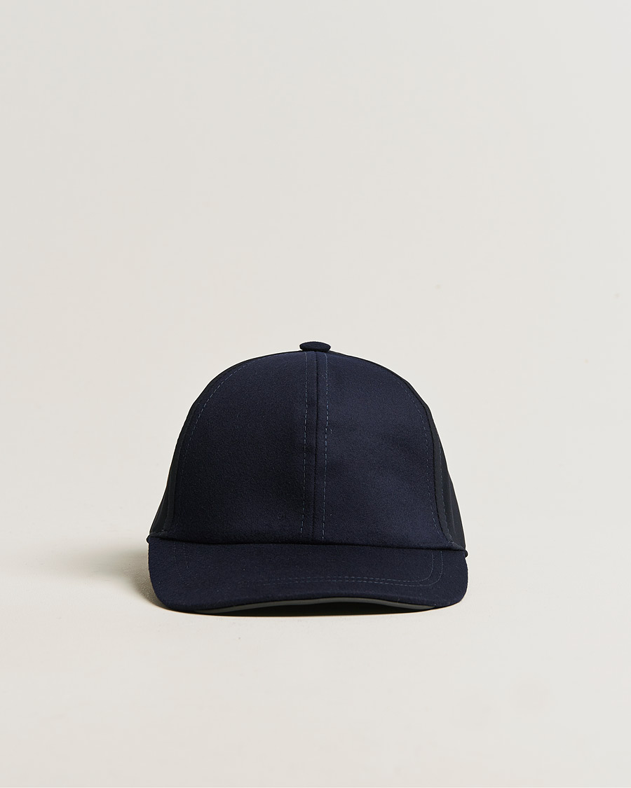 Herren | SEASE Wool/Cashmere Baseball Cap Navy | SEASE | Wool/Cashmere Baseball Cap Navy