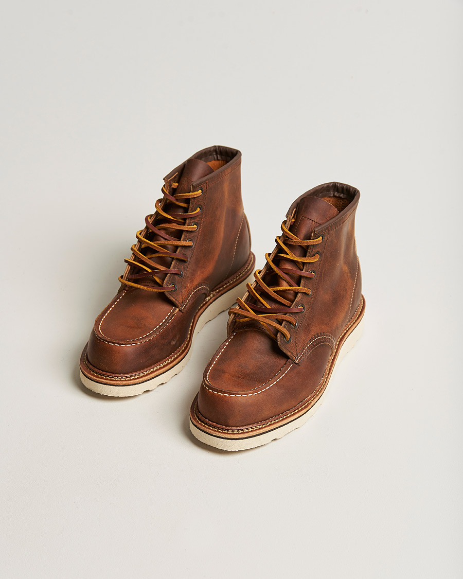 Herren | Schnürboots | Red Wing Shoes | Moc Toe Boot Copper Rough/Tough Leather