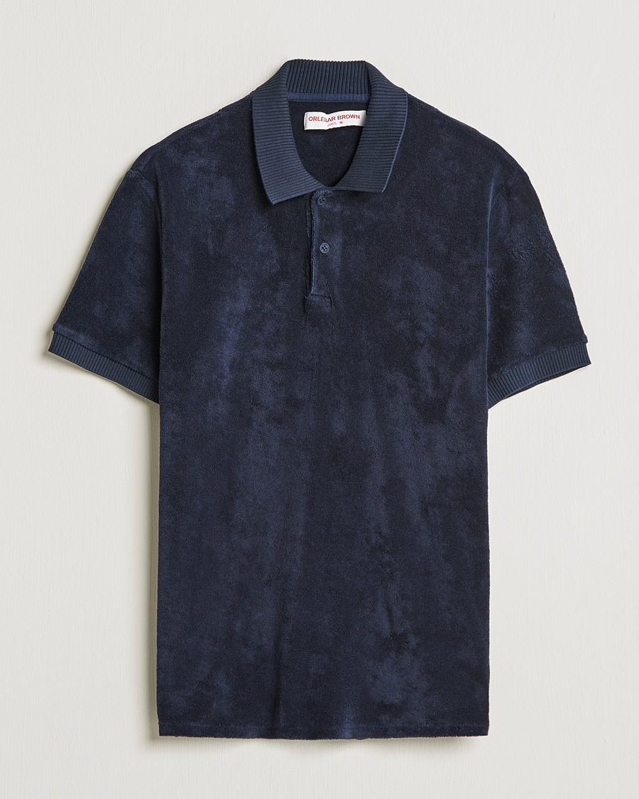Herren | Poloshirts | Orlebar Brown | Jarrett Towelling Polo Night Iris