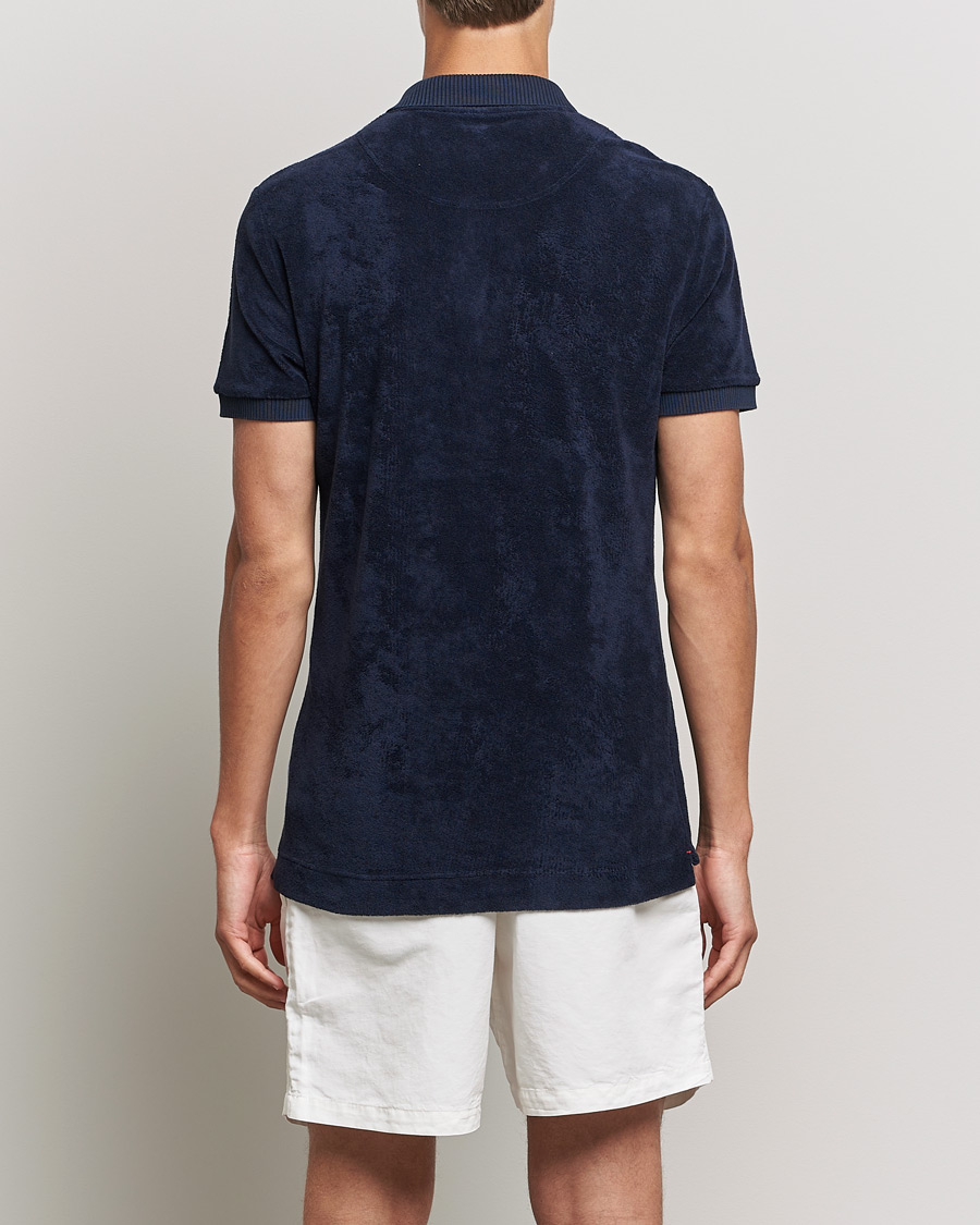 Herren | Poloshirts | Orlebar Brown | Jarrett Towelling Polo Night Iris