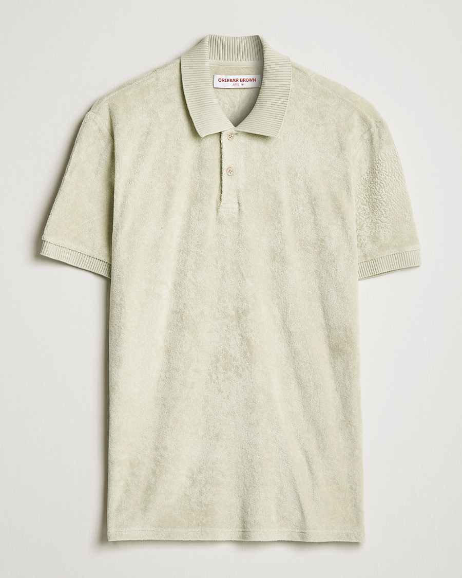 Herren | Poloshirts | Orlebar Brown | Jarrett Towelling Polo Parched Green