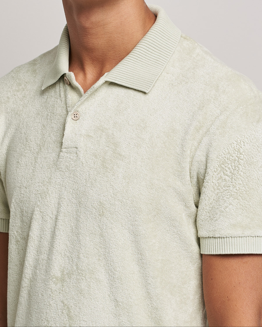 Herren | Poloshirts | Orlebar Brown | Jarrett Towelling Polo Parched Green