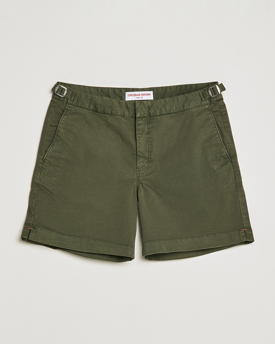Herren | Shorts | Orlebar Brown | Bulldog Cotton Twill Shorts Forest Night
