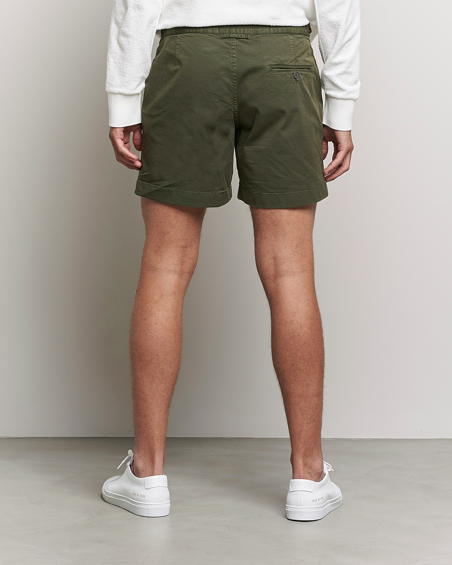Herren | Shorts | Orlebar Brown | Bulldog Cotton Twill Shorts Forest Night