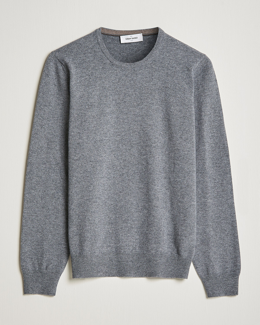 Herren | Pullover | Gran Sasso | Wool/Cashmere Crew Neck Grey
