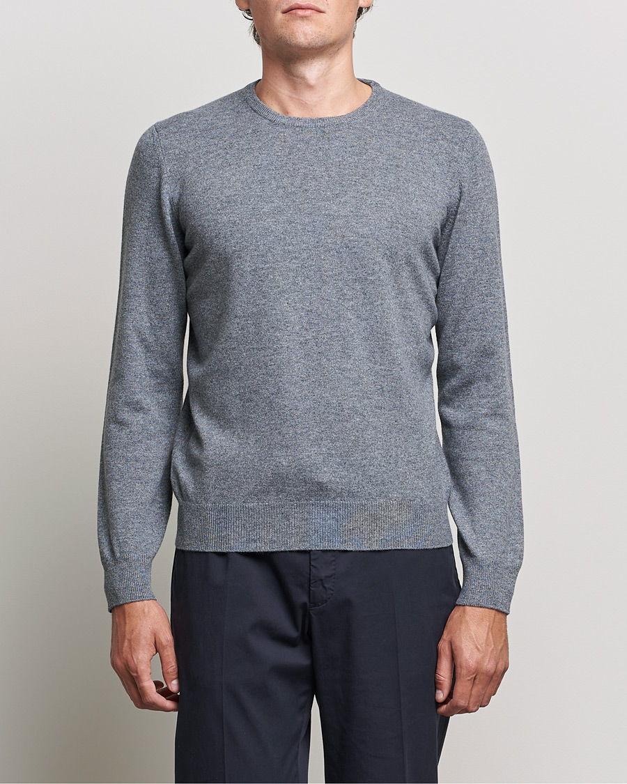 Herren | Pullover | Gran Sasso | Wool/Cashmere Crew Neck Grey