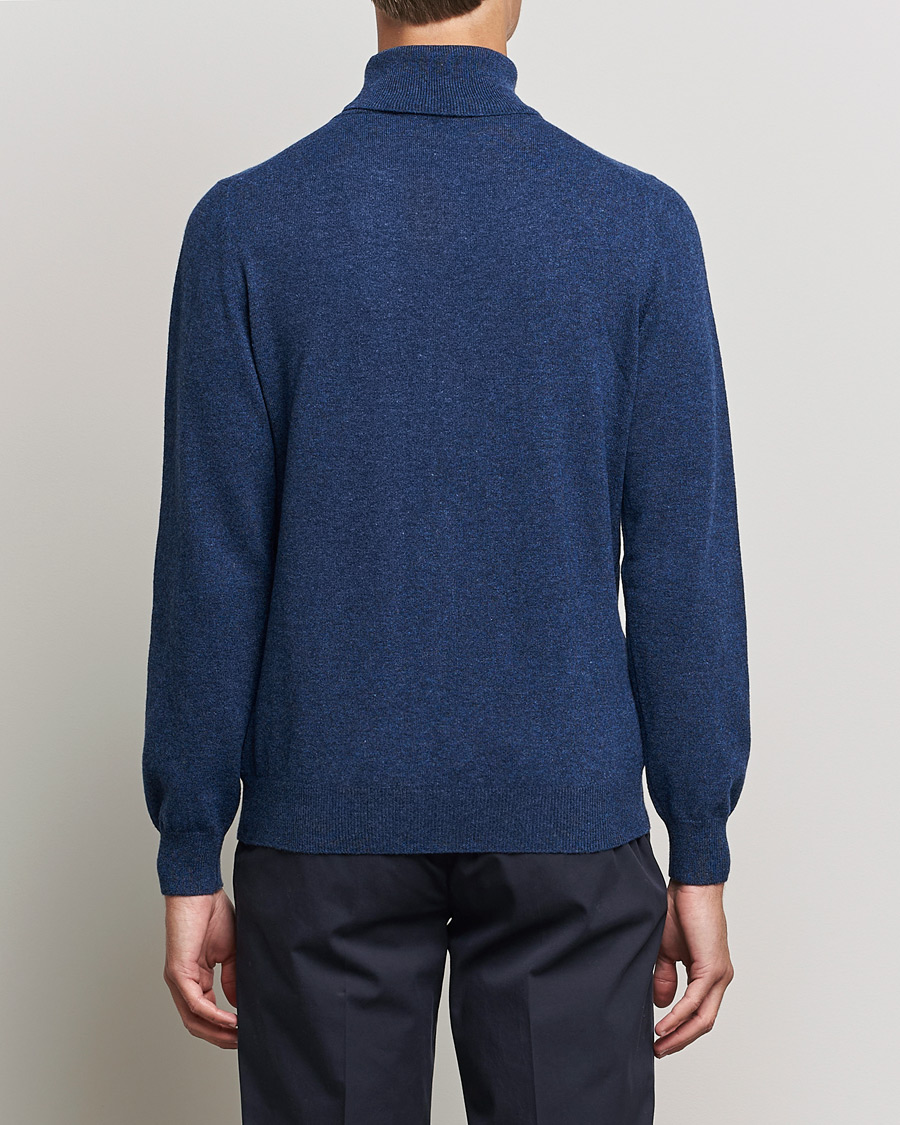 Herren | Pullover | Gran Sasso | Wool/Cashmere Rollneck Navy Melange