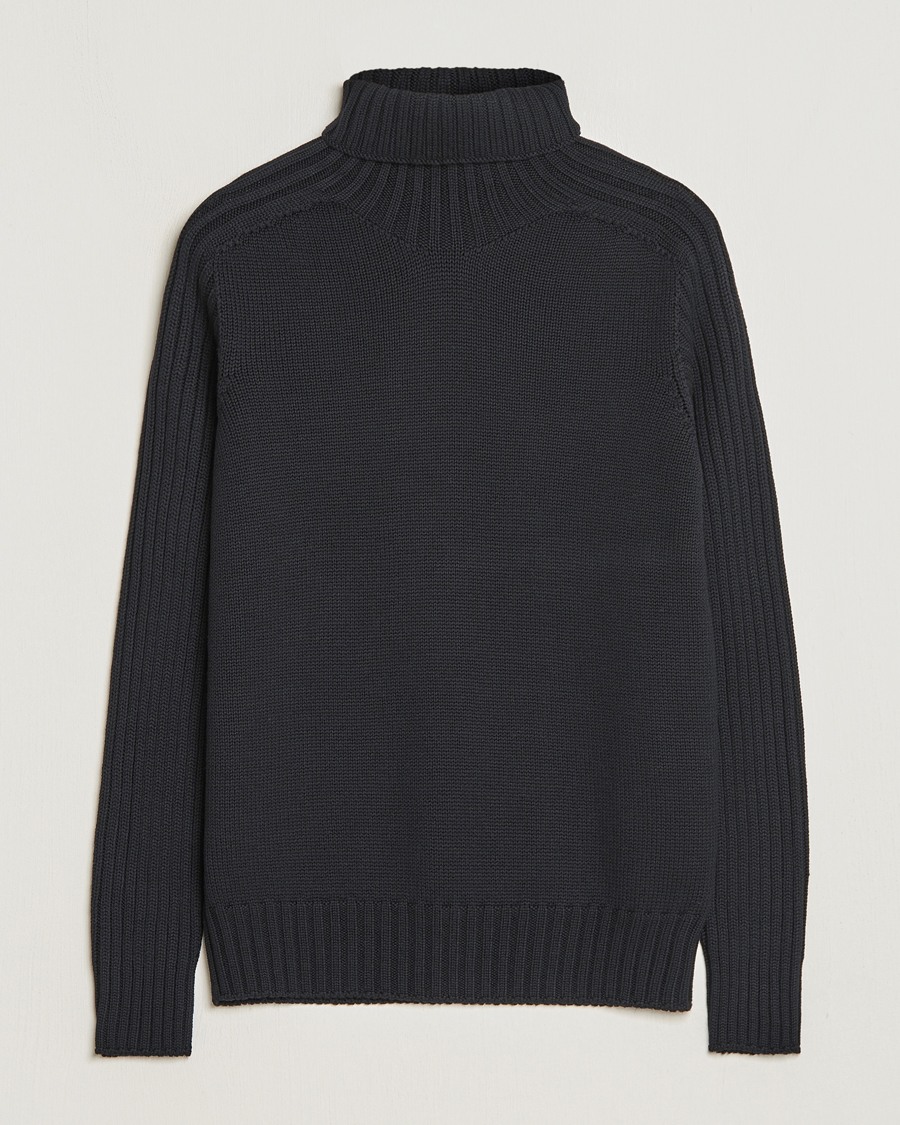 Herren | Pullover | Gran Sasso | Rainwool Rollneck Black