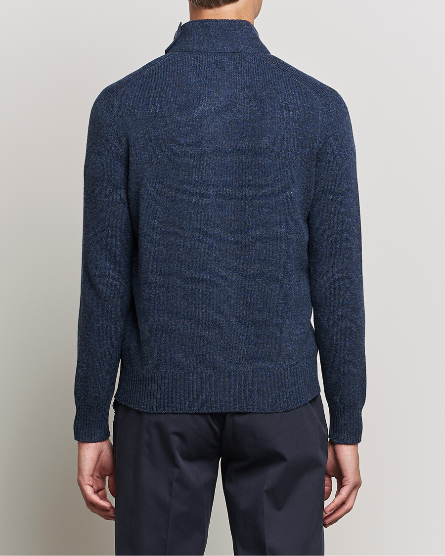 Herren | Pullover | Gran Sasso | Heavy Wool Cardigan Navy