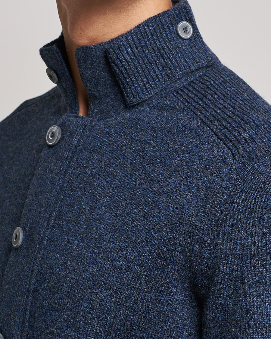 Herren | Pullover | Gran Sasso | Heavy Wool Cardigan Navy