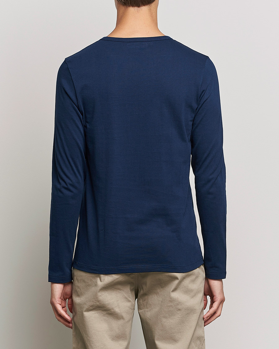 Herren | T-Shirts | Merz b. Schwanen | 1950s Classic Loopwheeled Longsleeve Tee Ink