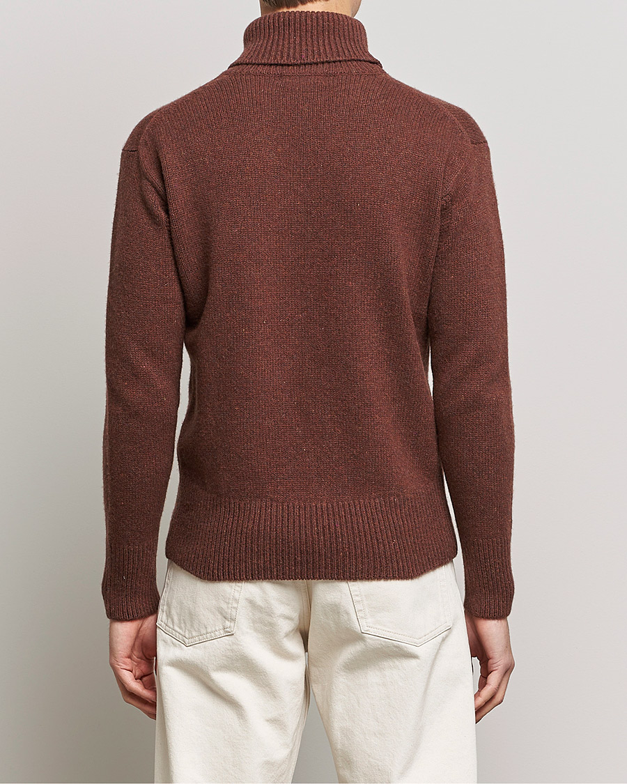 Herren | Pullover | Merz b. Schwanen | Cashmere/Merino Rollneck Chestnut